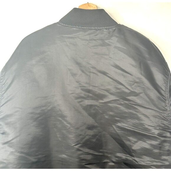 Vtg Southpole Mens Bomber Flight Jacket Y2K Authentic Collection Black Size XXL - Picture 5 of 16